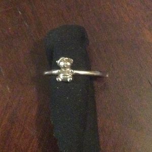 Sterling Silver Teddy Bear Ring